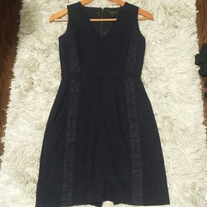 J Crew Sheath Dress Navy Blue Sz 0P Excellent